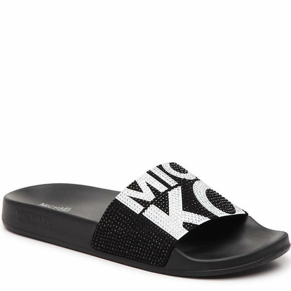 michael michael kors women's gilmore pool slide sandals